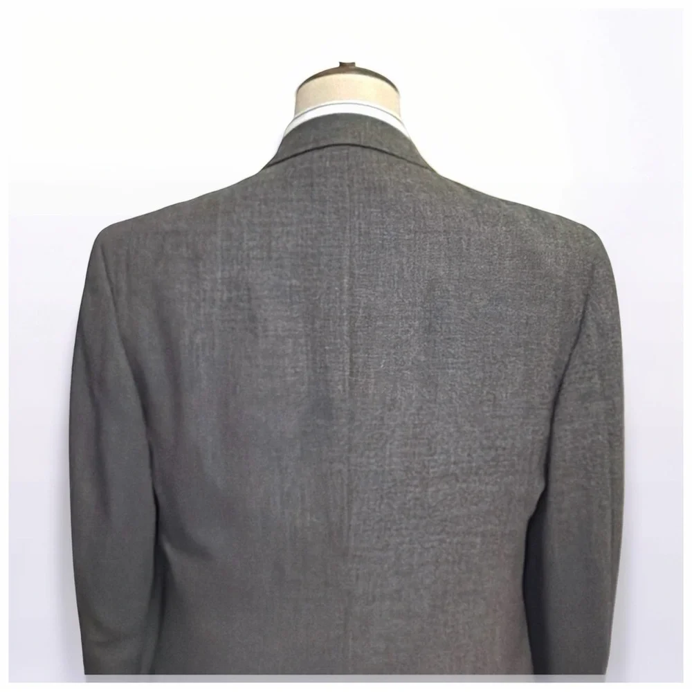 Joseph Abboud JoA II Double Breasted Blazer| 40R | Charcoal Wool | Classic